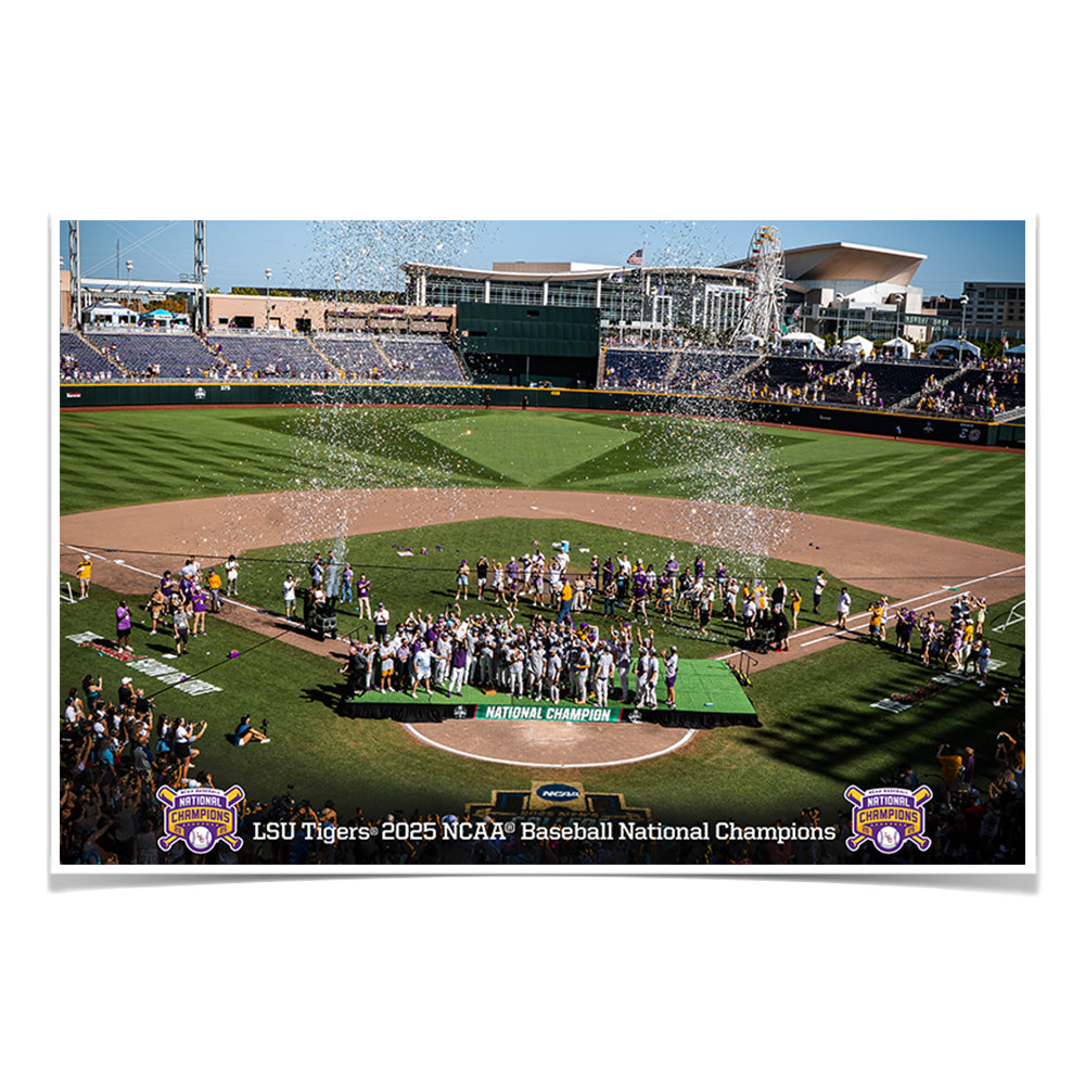 LSU Tigers - LSU Tigers 2025 NCAA Baseball National Champions - College Wall Art #Canvas