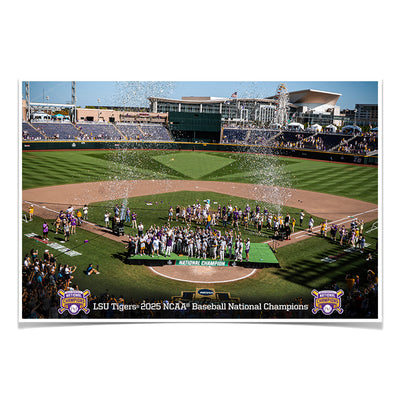 LSU Tigers - LSU Tigers 2025 NCAA Baseball National Champions - College Wall Art #Poster