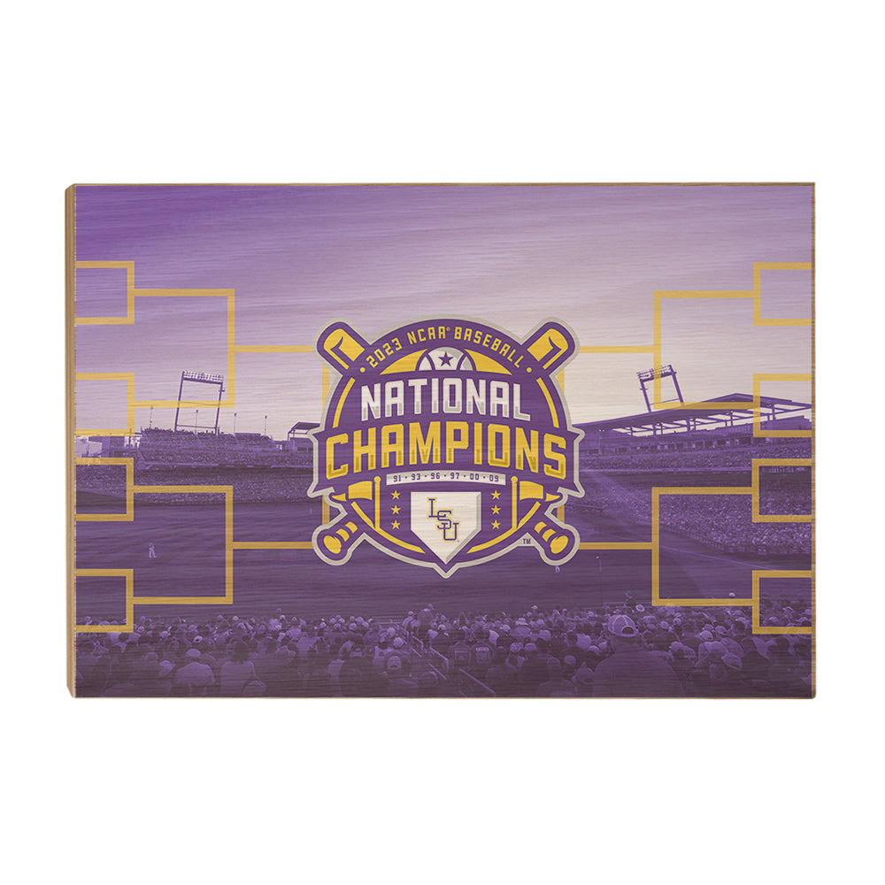 LSU Tigers - 2023 NCAA Baseball National Champions - College Wall Art #Canvas