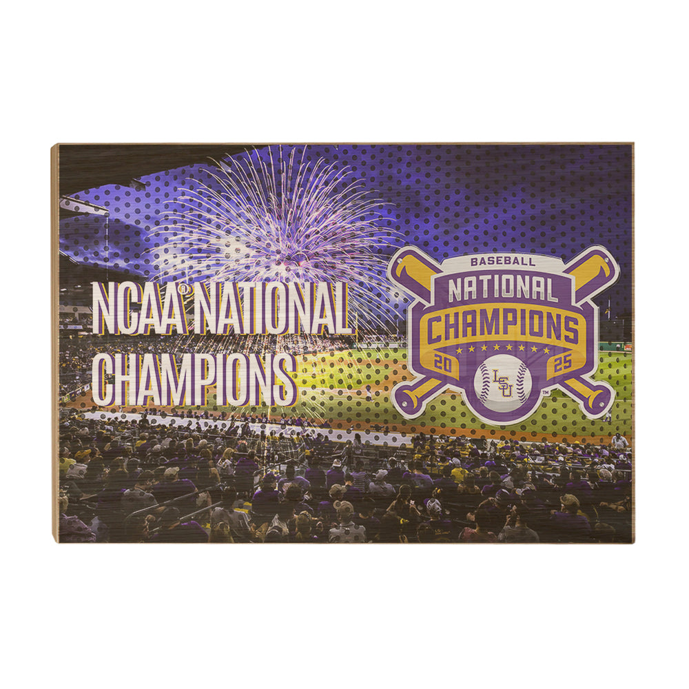 LSU Tigers - NCAA Baseball National Champions - College Wall Art #Canvas 