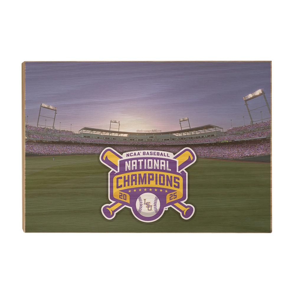 LSU Tigers - NCAA Baseball National Champions Charles Schwab Field - College Wall Art #Canvas 
