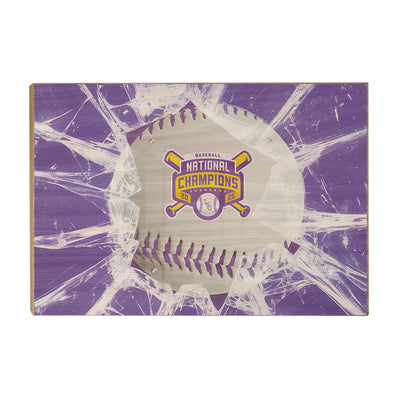 LSU Tigers - LSU Baseball National Champions - College Wall Art #Wood