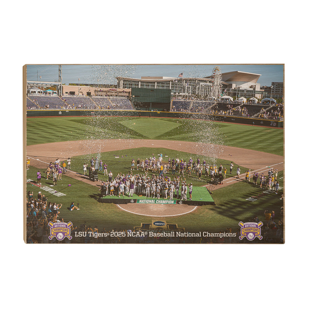 LSU Tigers - LSU Tigers 2025 NCAA Baseball National Champions - College Wall Art #Canvas