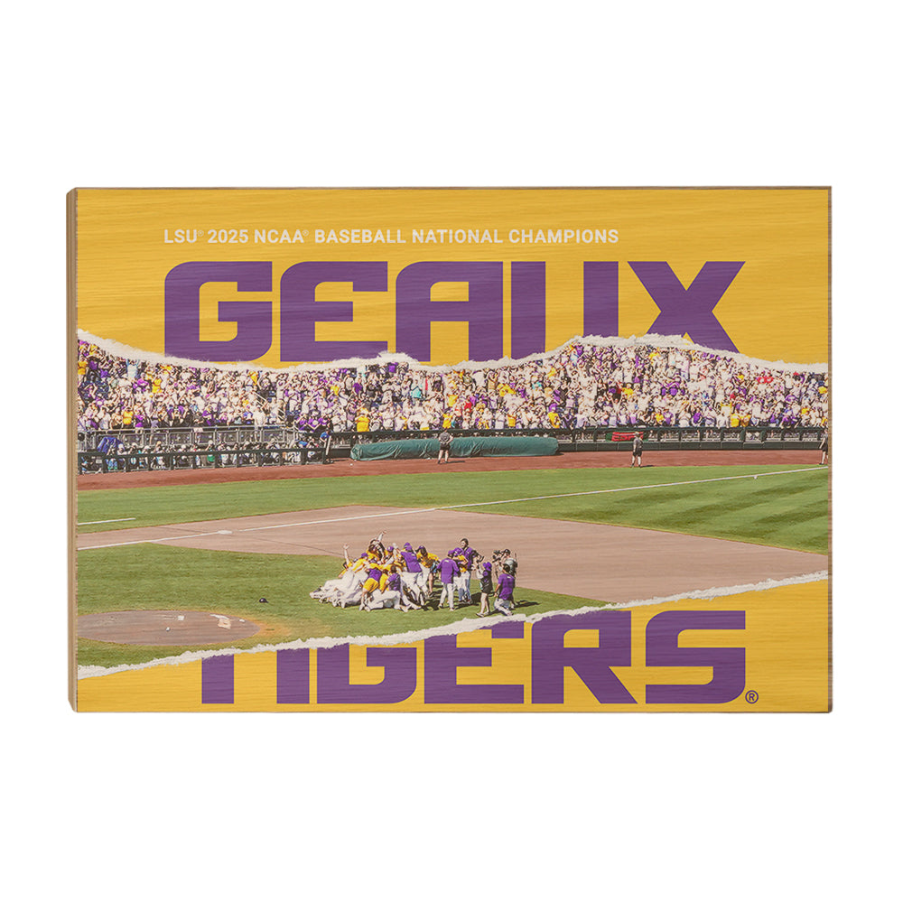 LSU Tigers - Geaux Tigers 2025 NCAA Baseball National Champions - College Wall Art #Canvas