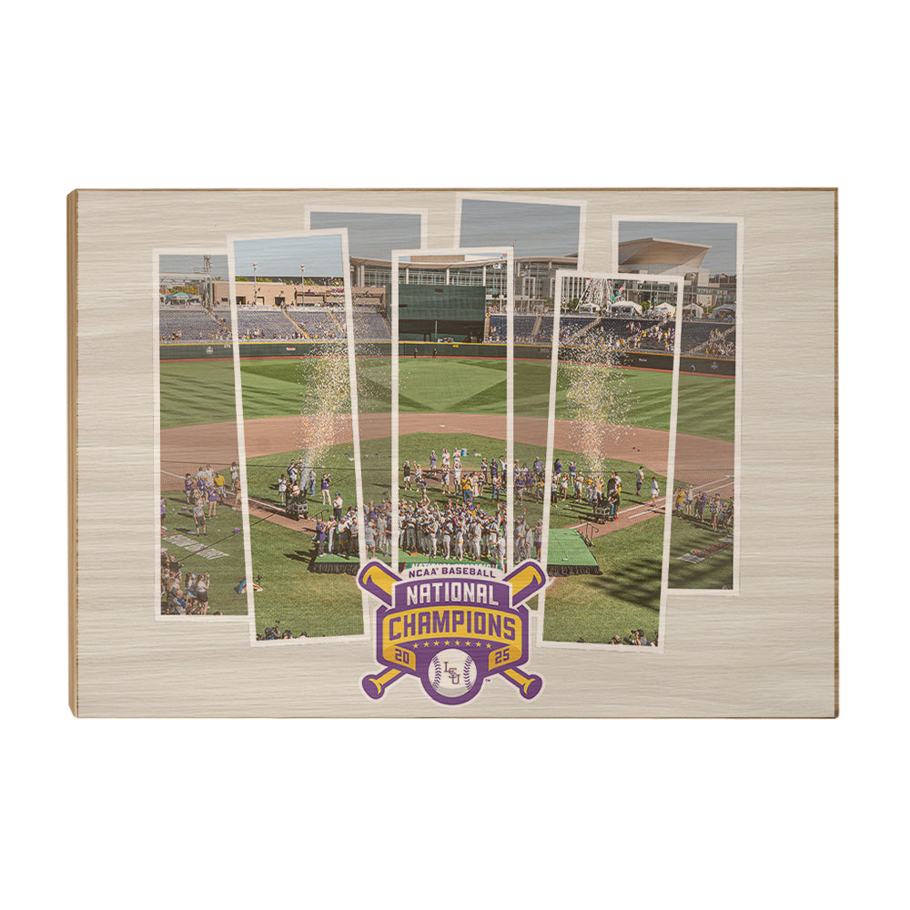 LSU Tigers - LSU Tigers 2025 NCAA Baseball National Champions Celebration - College Wall Art #Canvas