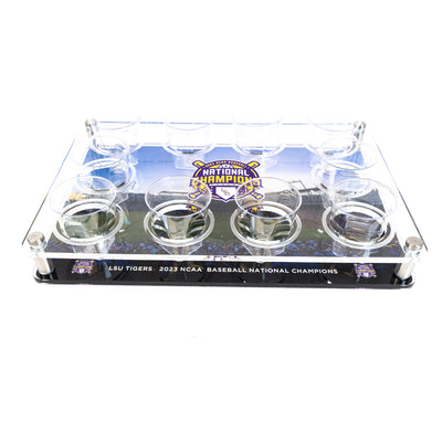 LSU Tigers - LSU Tigers 2023 NCAA Baseball National Champions Acrylic Shot Glass Display Tray