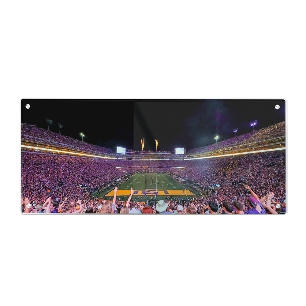 LSU Tigers - LSU Score Panoramic - College Wall Art #Canvas
