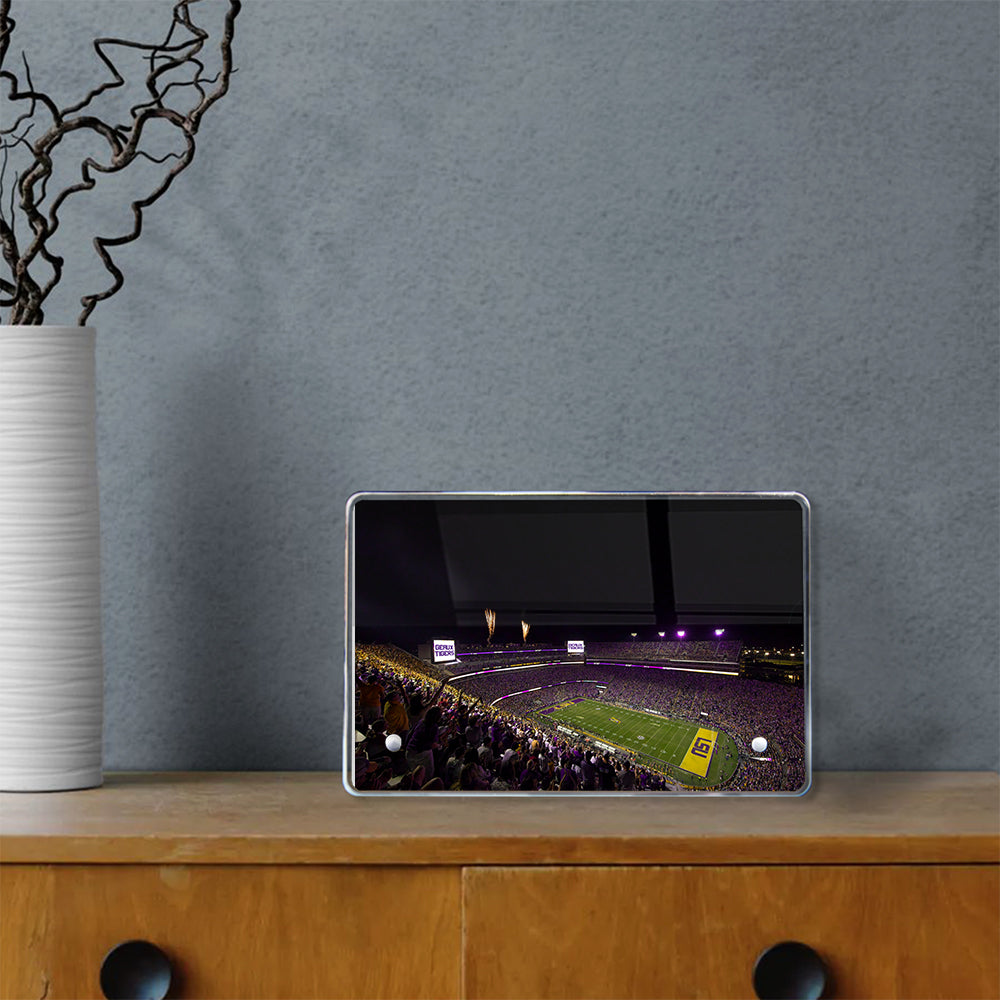 LSU Tigers - LSU Score Geaux Tigers - College Wall Art #Canvas