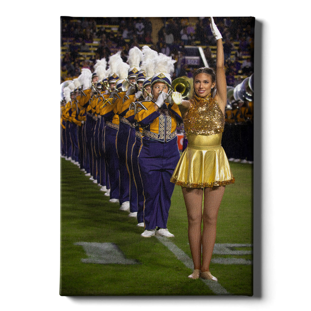 LSU Tigers - LSU Golden Girl - College Wall Art #Canvas
