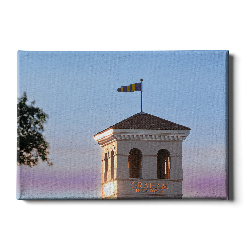 LSU Tigers - Graham Tiger Tower - College Wall Art #Canvas