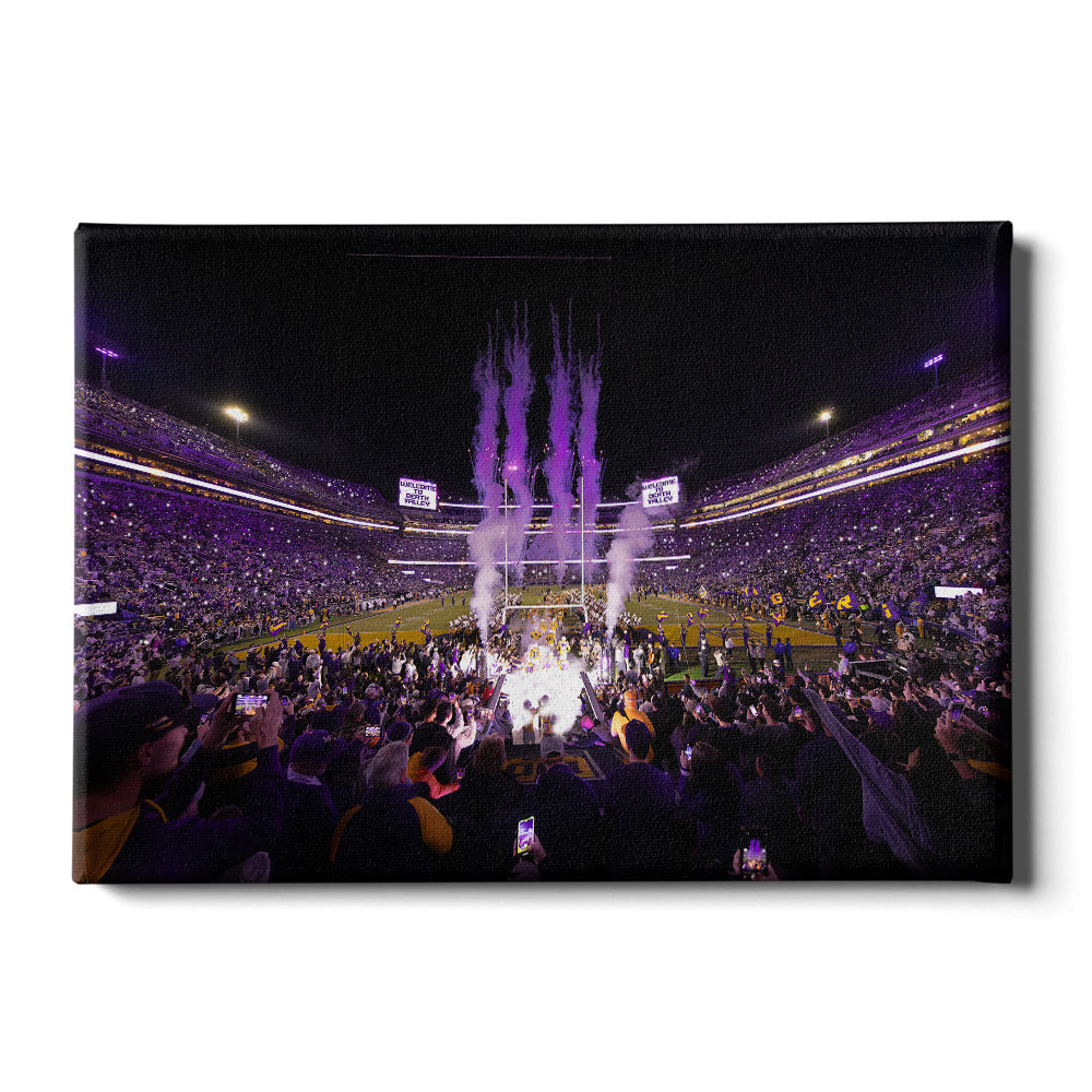 LSU Tigers - Enter Death Valley - College Wall Art #Canvas