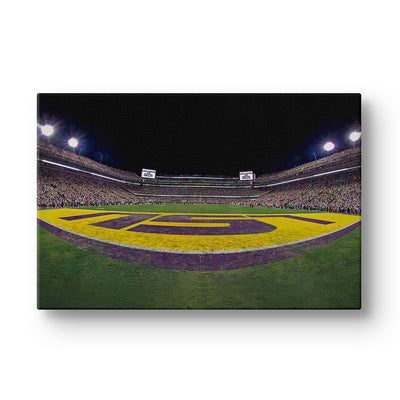 LSU Tigers - LSU End Zone - College Wall Art #Canvas