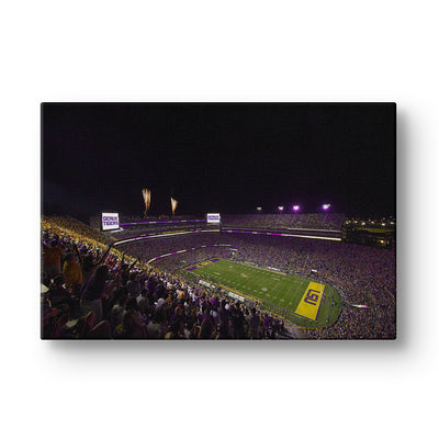 LSU Tigers - LSU Score Geaux Tigers - College Wall Art #Canvas