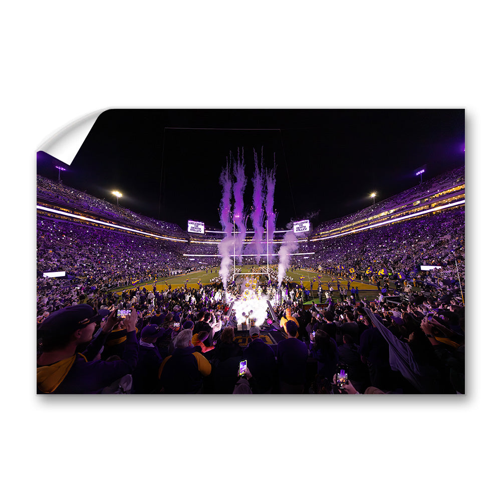 LSU Tigers - Enter Death Valley - College Wall Art #Canvas