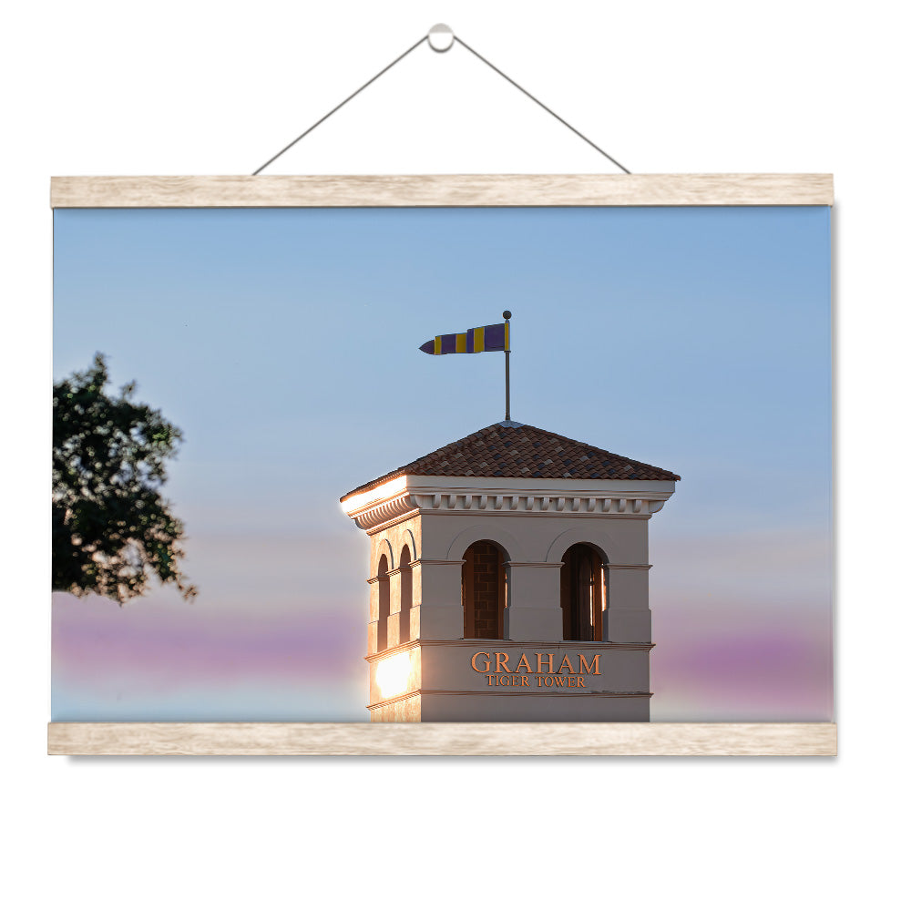 LSU Tigers - Graham Tiger Tower - College Wall Art #Canvas