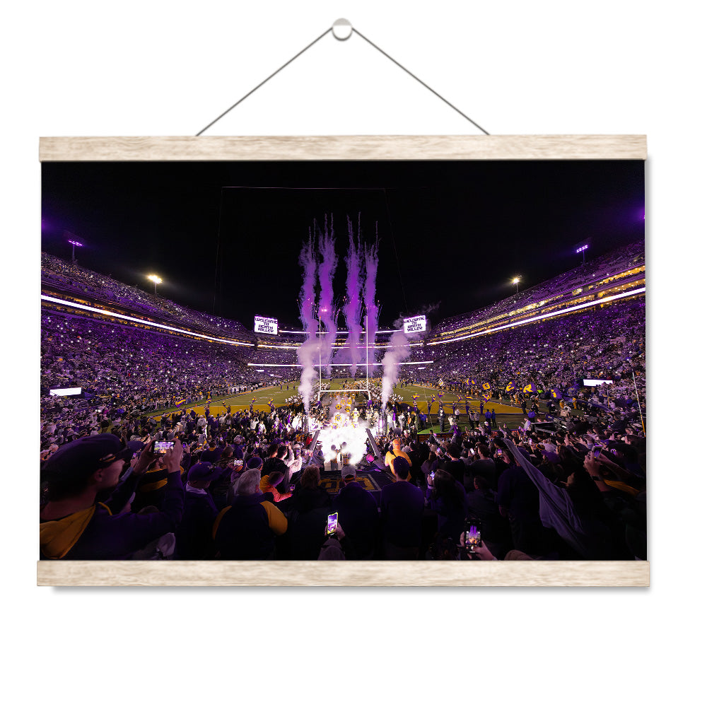 LSU Tigers - Enter Death Valley - College Wall Art #Canvas
