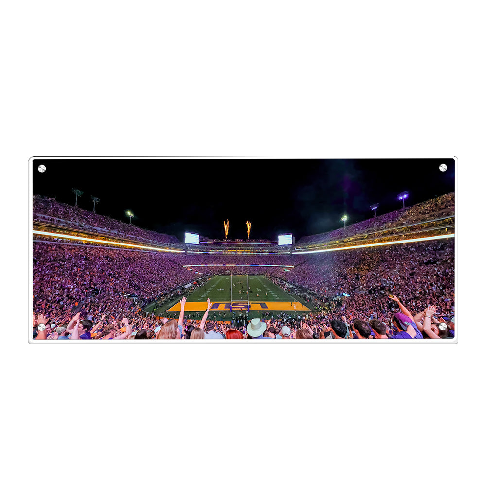 LSU Tigers - LSU Score Panoramic - College Wall Art #Canvas
