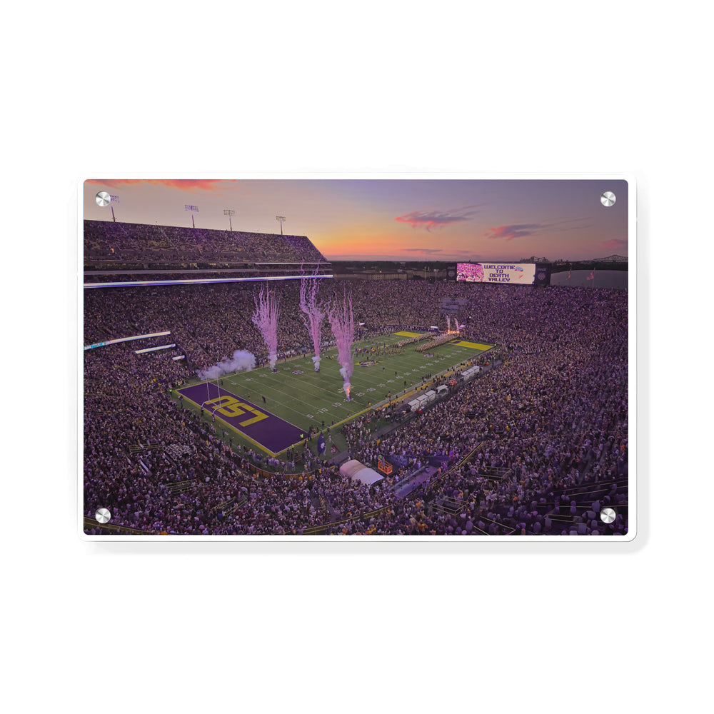 LSU Tigers - Welcome to Death Valley - College Wall Art #Canvas