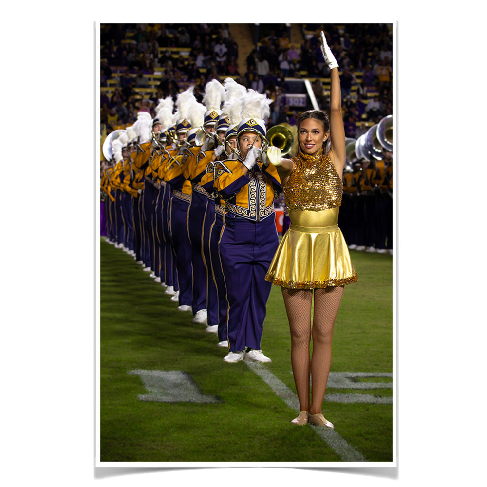 LSU Tigers - LSU Golden Girl - College Wall Art #Canvas