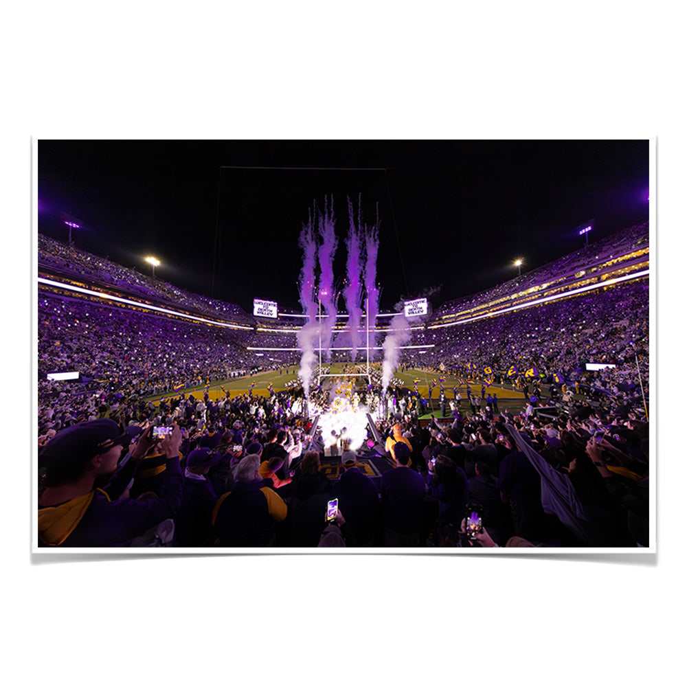 LSU Tigers - Enter Death Valley - College Wall Art #Canvas