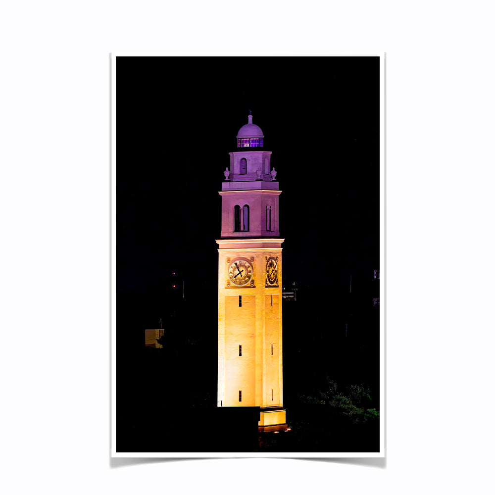 LSU Tigers - Memorial Tower Gametime - College Wall Art #Canvas