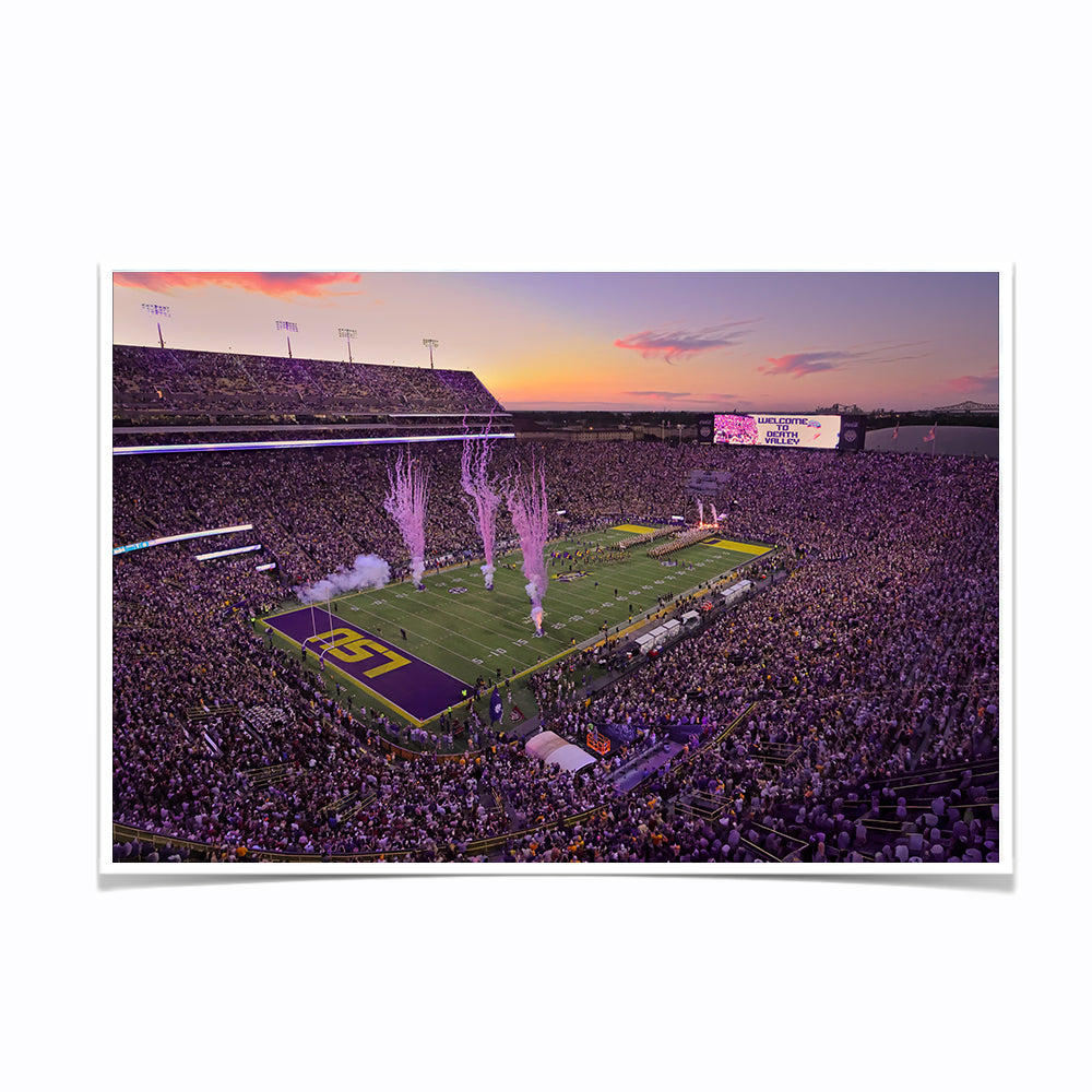 LSU Tigers - Welcome to Death Valley - College Wall Art #Canvas