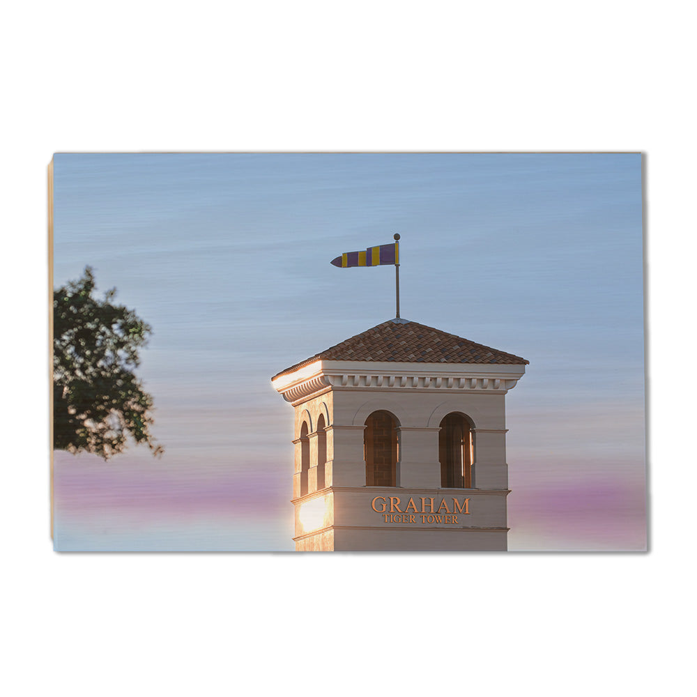 LSU Tigers - Graham Tiger Tower - College Wall Art #Canvas