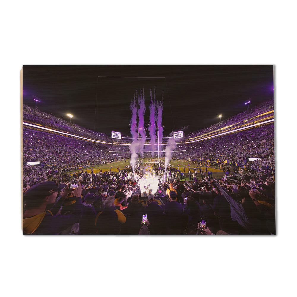 LSU Tigers - Enter Death Valley - College Wall Art #Canvas