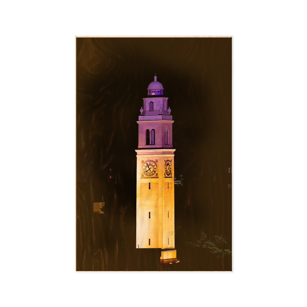 LSU Tigers - Memorial Tower Gametime - College Wall Art #Canvas