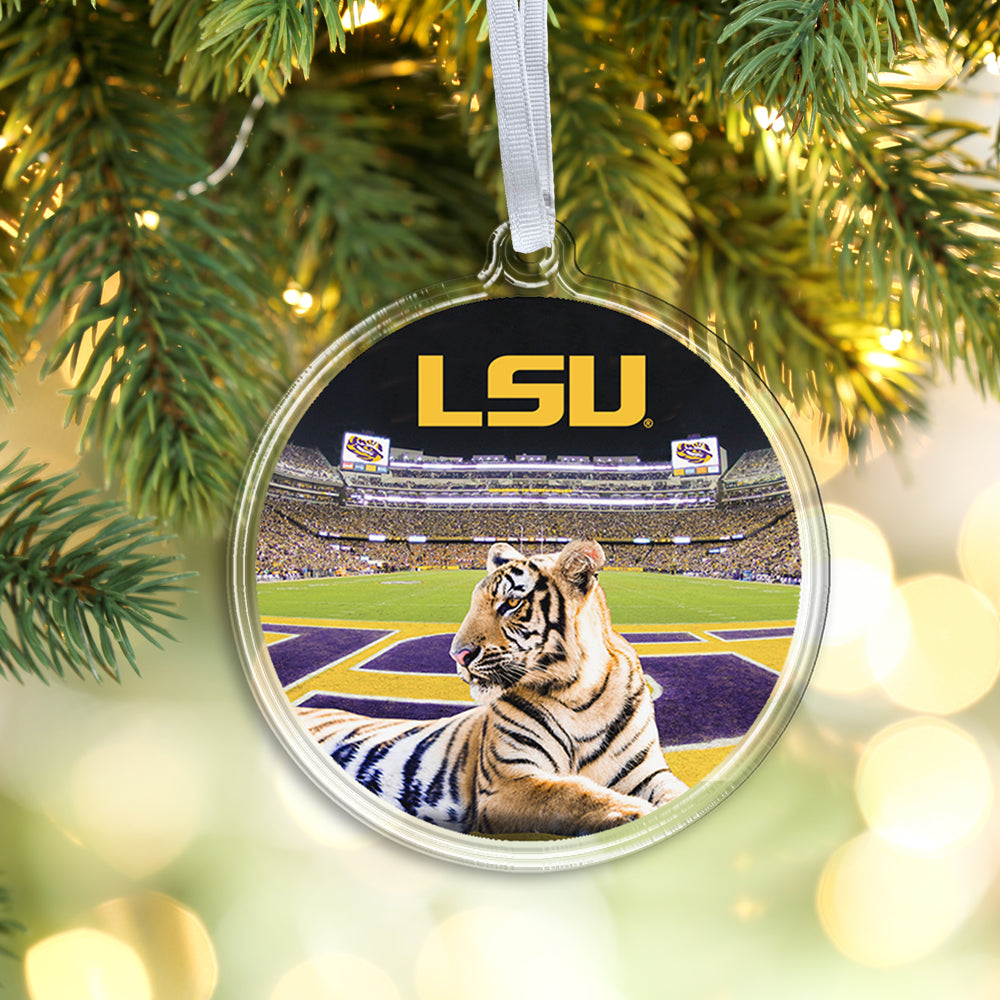 LSU Tigers - Mike VII's Kingdom Bag Tag & Ornament