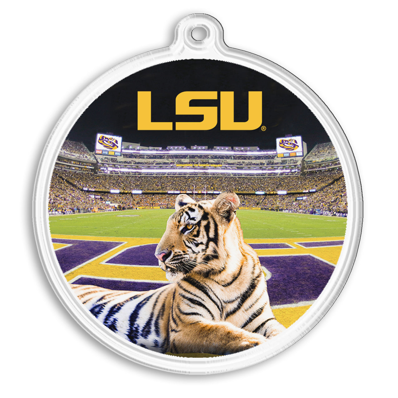 LSU Tigers - Mike VII's Kingdom Bag Tag & Ornament