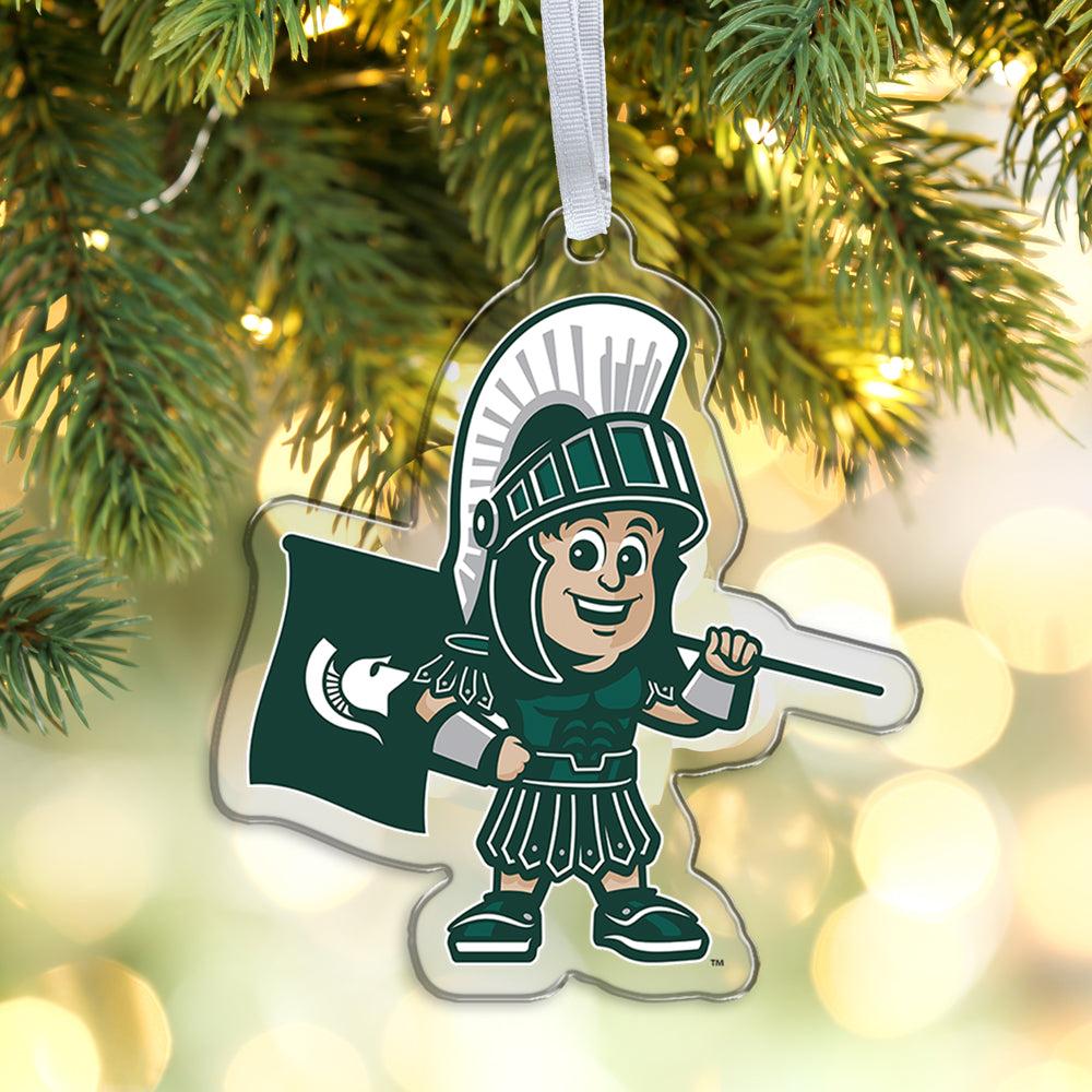 Michigan State Spartans - Sparty Youth Bag Tag & Ornament