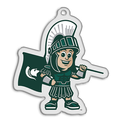 Michigan State Spartans - Sparty Youth Bag Tag & Ornament