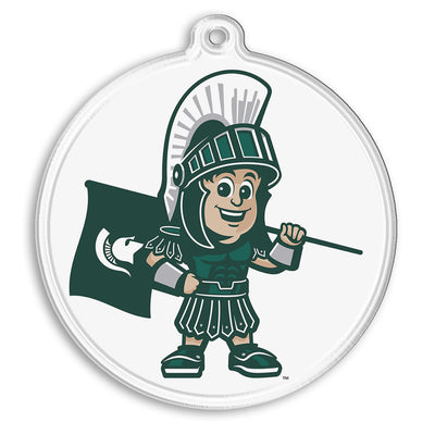 Michigan State Spartans - Sparty Youth Ornament & Bag Tag