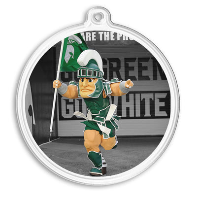 Michigan State Spartans - Here Comes the Spartans Ornament & Bag Tag