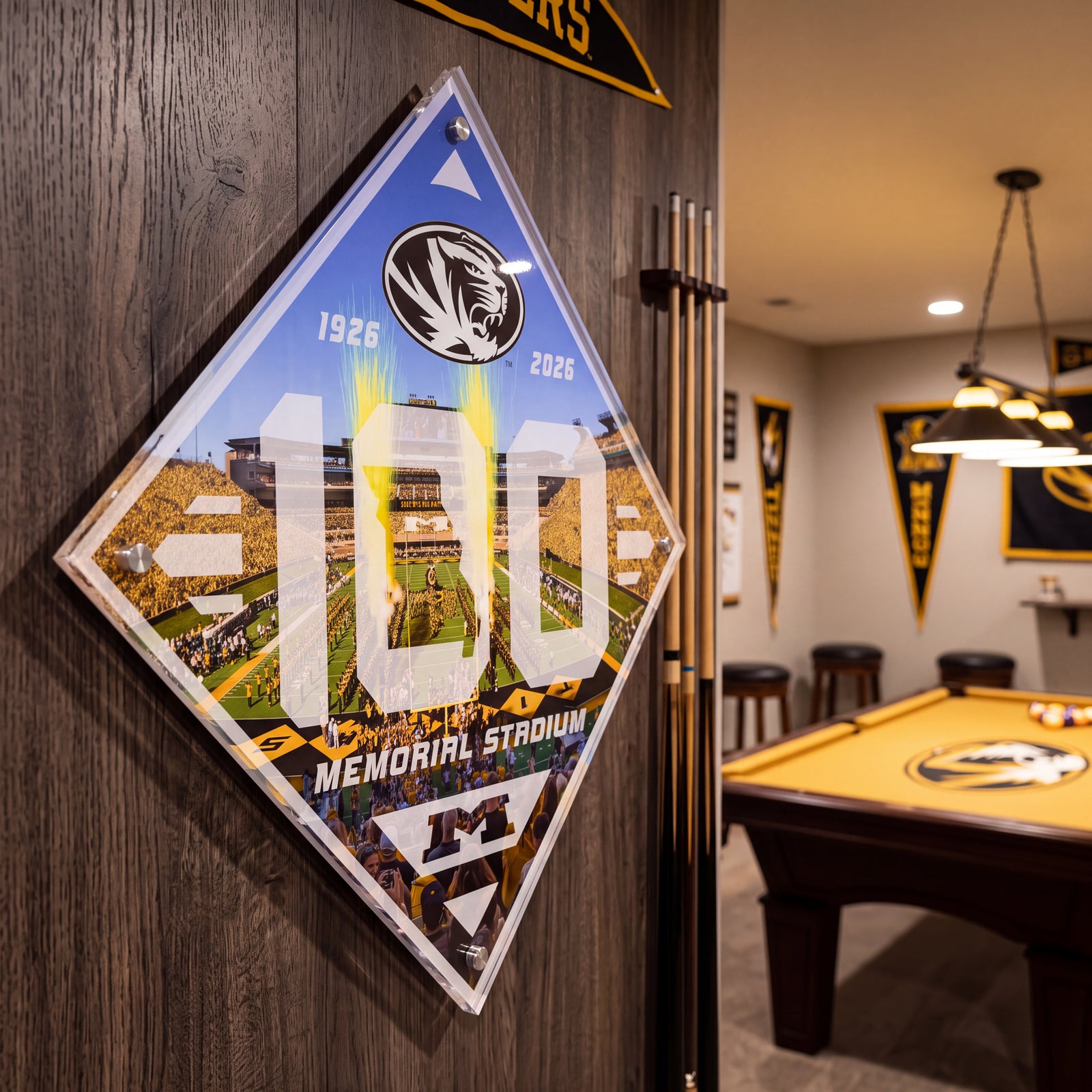 Missouri Tigers - Mizzou Tigers 100 Years at Memorial Stadium Dimensional Wall Art