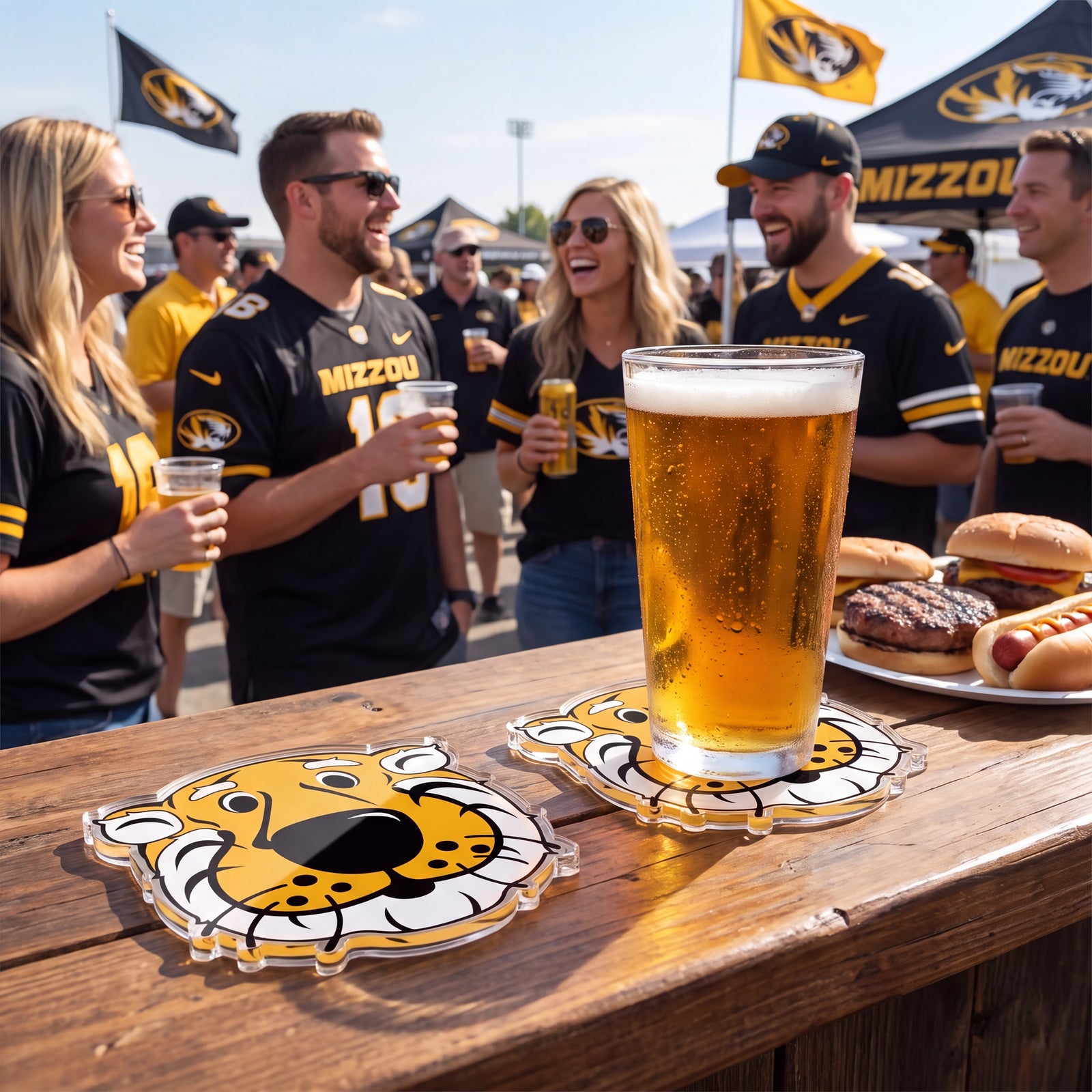 Missouri Tigers - Truman Dimensional Drink Coaster