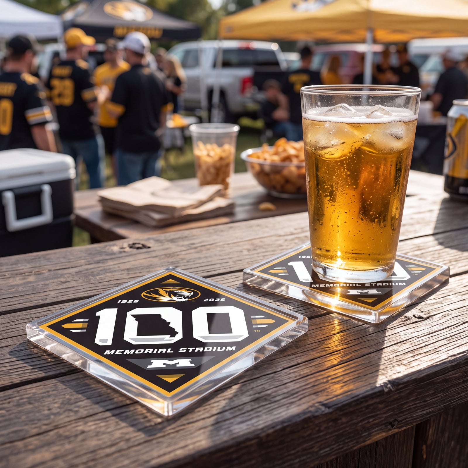 Missouri Tigers - Memorial Stadium 100 Years Dimensional Drink Coaster