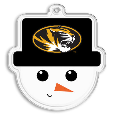 Missouri Tigers - Mizzou Snowman Face Double-Sided Ornament