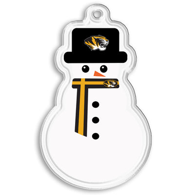 Missouri Tigers - Mizzou Snowman Double-Sided Ornament