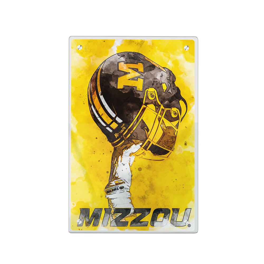 Missouri Tigers - Mizzou Pride Watercolor - College Wall Art #Canvas