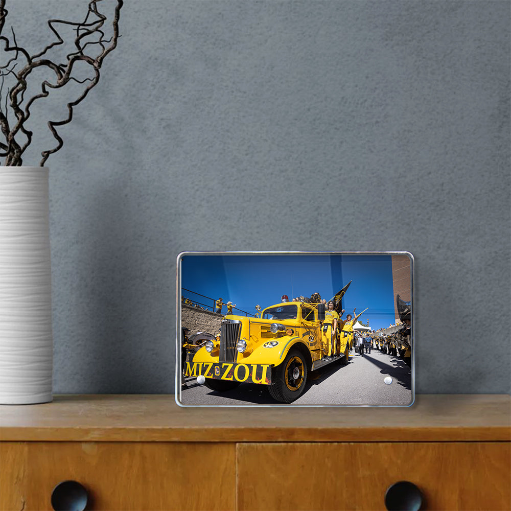 Missouri Tigers - Tiger Walk Fire Truck - College Wall Art #Canvas
