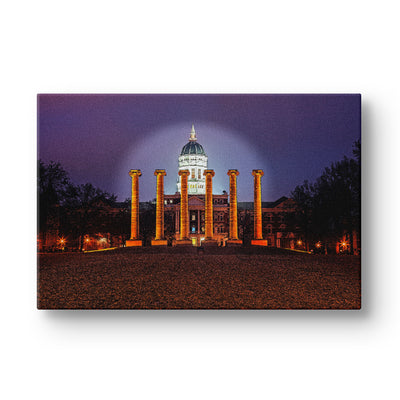Missouri Tigers - Jesse Hall Night - College Wall Art #Canvas