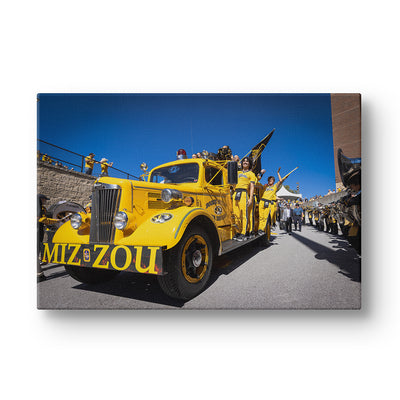 Missouri Tigers - Tiger Walk Fire Truck - College Wall Art #Canvas