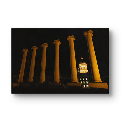 Missouri Tigers - The Columns on Francis Quadrangle - College Wall Art #Canvas