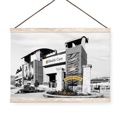 Missouri Tigers - Faurot Field Monochrome - College Wall Art #Hanging Canvas