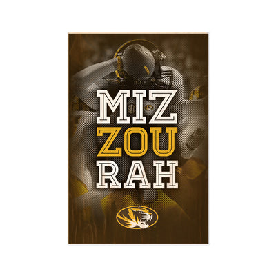 Missouri Tigers - Miz Zou Rah - College Wall Art #Wood