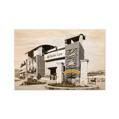 Missouri Tigers - Faurot Field Monochrome - College Wall Art #Wood