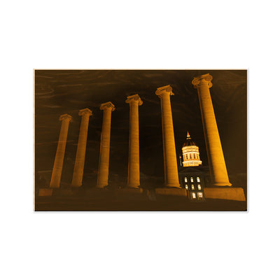 Missouri Tigers - The Columns on Francis Quadrangle - College Wall Art #Wood