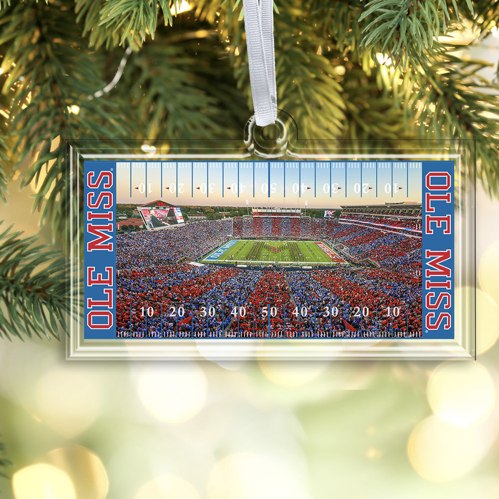 Ole Miss Rebels - Party in the SIP Stripeout Ornament & Bag Tag